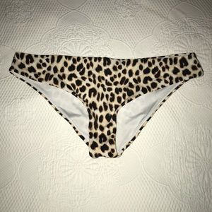 PINK leopard swim bottoms